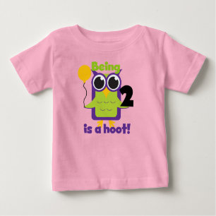 Hoot Owl 2nd Birthday T shirts and Gifts