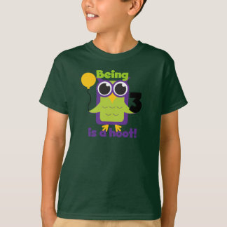 Hoot Owl 3rd Birthday T-shirts and Gifts