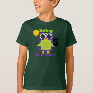 Hoot Owl 5th Birthday T-shirts and Gifts