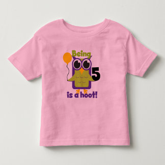 Hoot Owl 5th Birthday T-shirts and Gifts