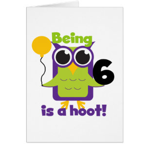 Hoot Owl 6th Birthday T-shirts and Gifts
