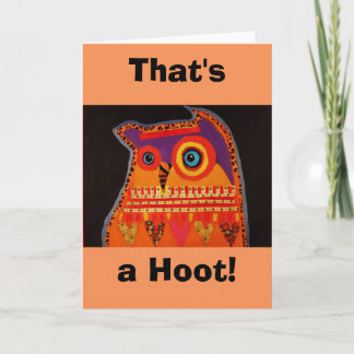Hoot Owl Greeting Card