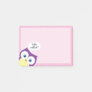 Hoot Owl Woodland Animal Wildlife Whimsical Post-it Notes