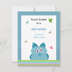 Hooty Owl Baby Shower Invitation