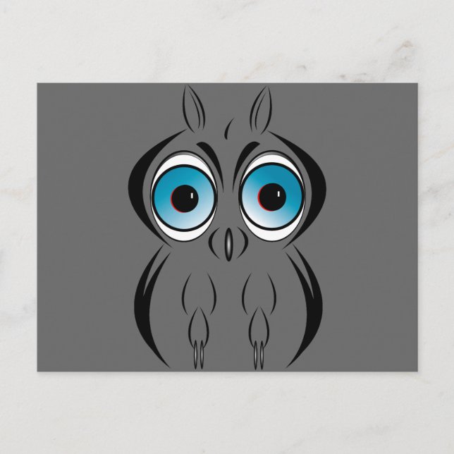 Hooty Postcard (Front)