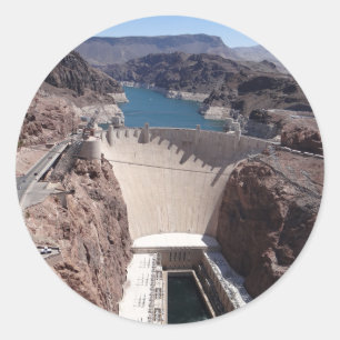 Hoover Dam 3 Classic Round Sticker