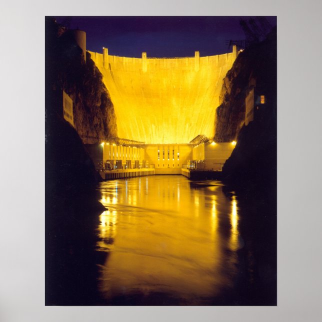 Hoover Dam at Night Print (Front)