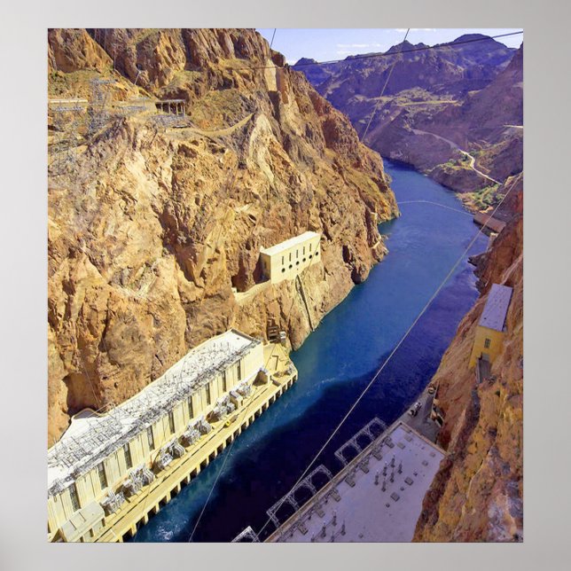 Hoover Dam Canvas Print (Front)