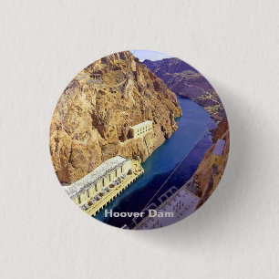 Hoover Dam in Arizona 3 Cm Round Badge