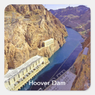Hoover Dam in Arizona Square Sticker