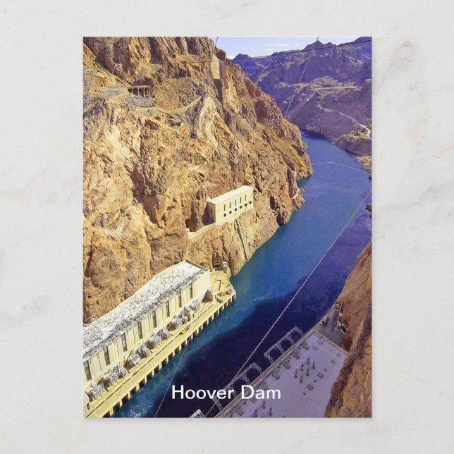 Hoover Dam, Nevada Postcard (Front)