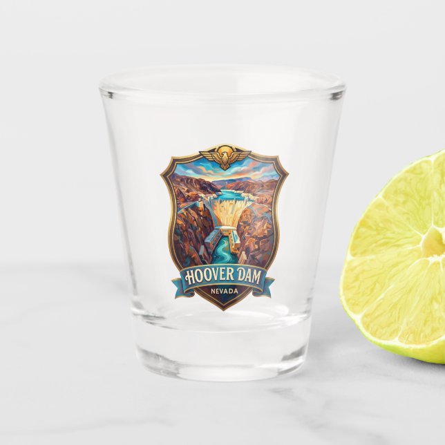Hoover Dam Nevada Shot Glass (Front)
