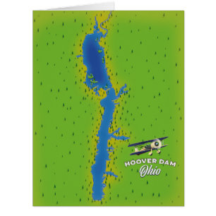 Hoover Dam Ohio Cartographic Map