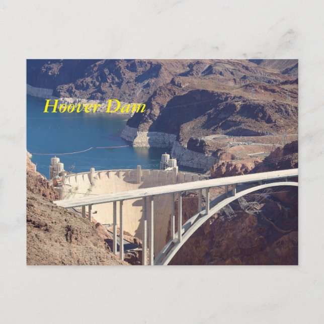 Hoover Dam Post Card (Front)