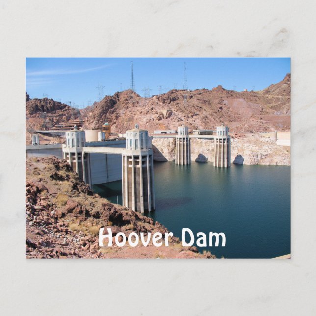 Hoover Dam Postcard (Front)