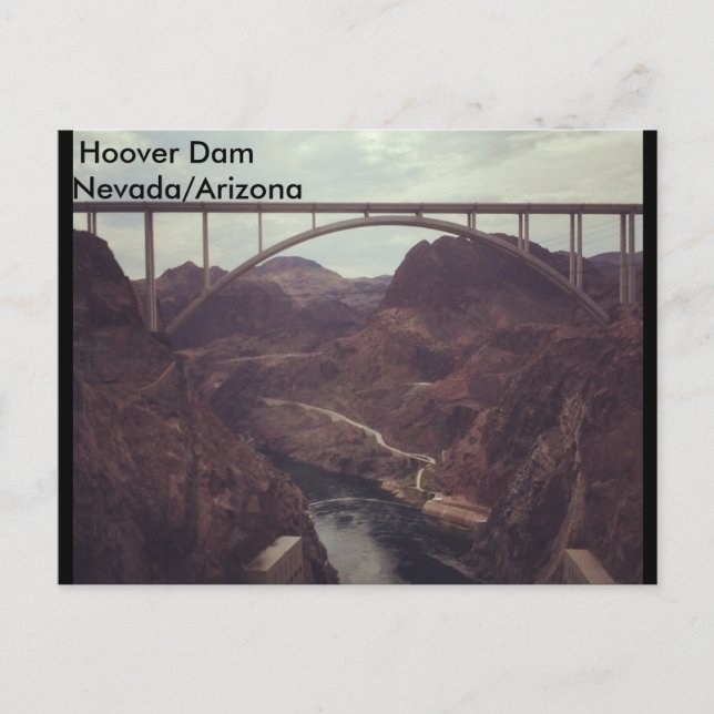 Hoover Dam Postcard (Front)