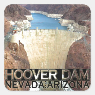 Hoover Dam Square Sticker