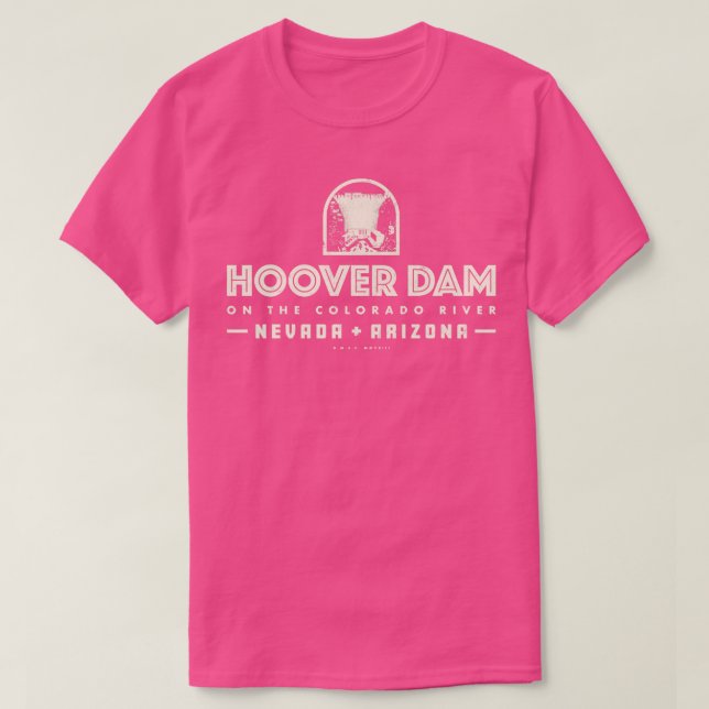 Hoover Dam Tan T-Shirt (Design Front)