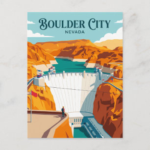 Hoover Dam USA Postcard