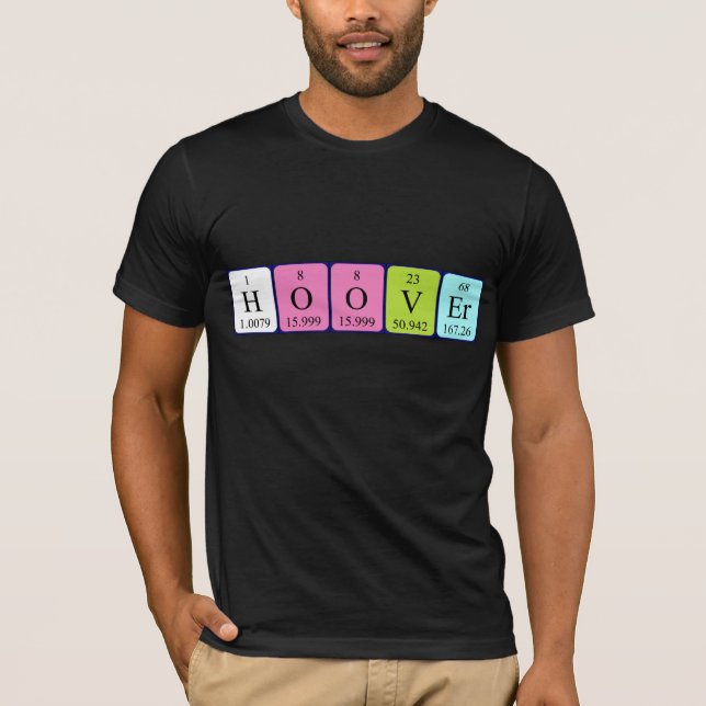 Hoover periodic table name shirt (Front)