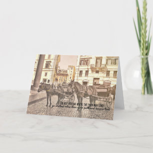 HOOVES ON COBBLESTONE Greeting Card