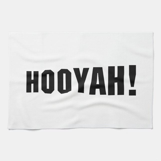 HOOYAH! TEA TOWEL (Horizontal)