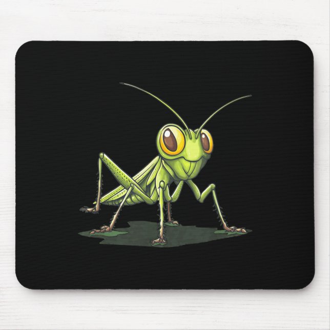 Hop Away Grhopper for a Lighthearted Vibe Mouse Pad (Front)