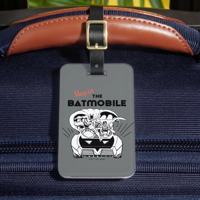 Hop in the Batmobile Luggage Tag (Front Insitu 2)