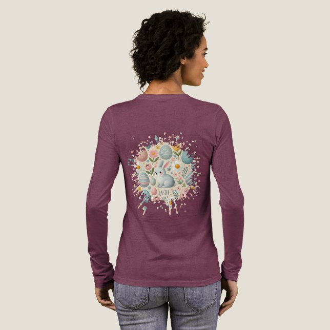 Hop Into Easter Tri-Blend Shirt (Full Back)
