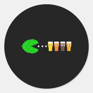 Hop-man Funny Gamer  Classic Round Sticker