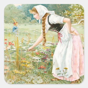 “Hop O My Thumb” by E S Hardy Square Sticker