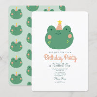 Hop on over Frog birthday party 
