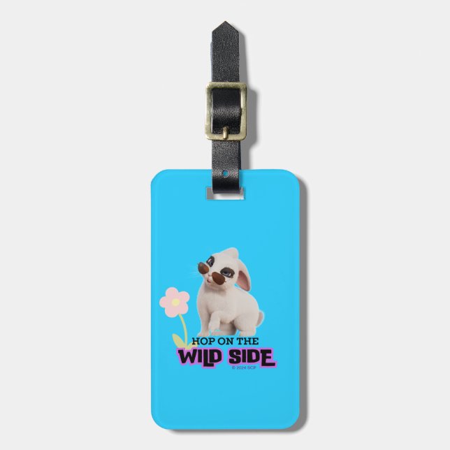 Hop on the Wild Side Luggage Tag (Front Vertical)