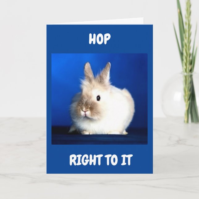 HOP TO IT AND *GET WELL SOON* CARD (Front)
