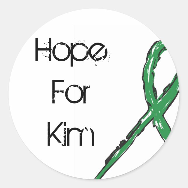 Hope4Kim Circle Stickers (Sheets of 20) (Front)