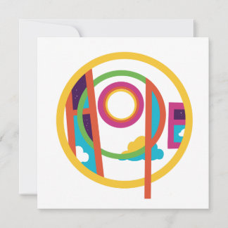 Hope Abstract Modern Art Note Card Smilelines