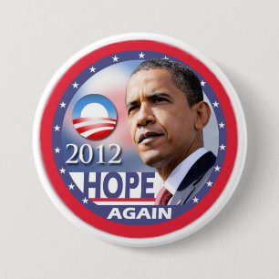 Hope Again / Obama 2012 7.5 Cm Round Badge