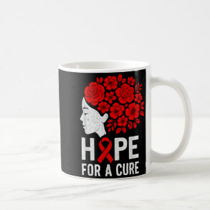 Hope Aids Butterfly Red Ribbon Hiv Aids Awareness Coffee Mug