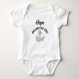 Hope Anchors The Soul Bible Quote Unisex Baby Bodysuit