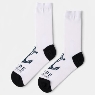 Hope Anchors The Soul Christian Socks