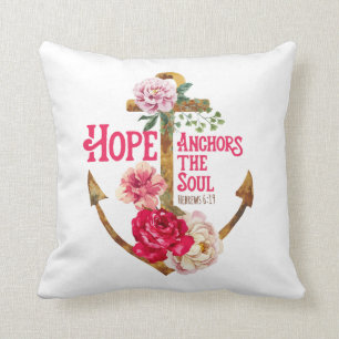 Hope Anchors the Soul Pillow