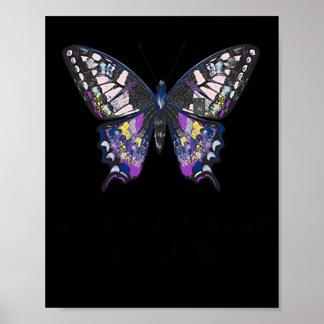 Hope And A Future Butterfly  Poster (Front)