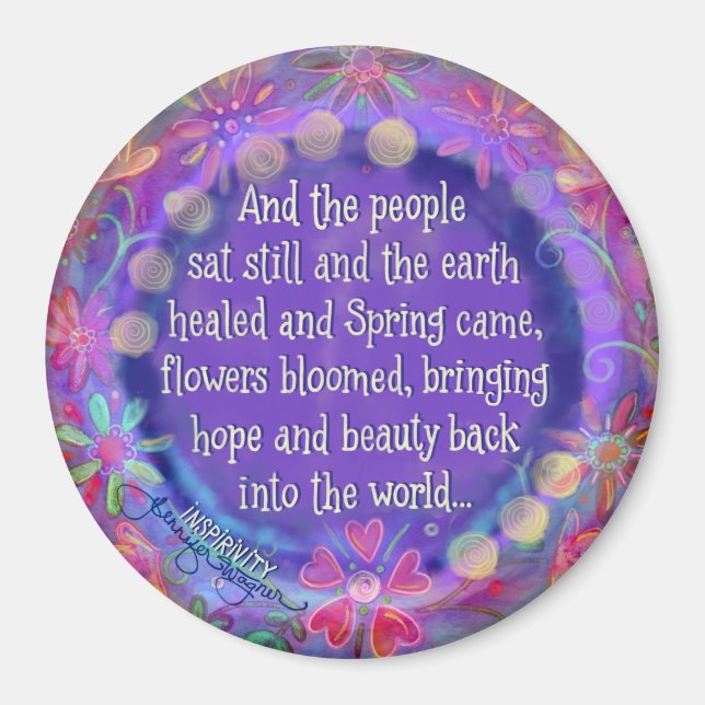 Hope and Beauty Back in the World Magnet (Front)