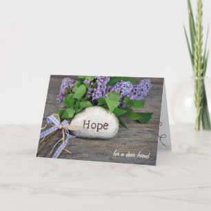 hope and lilacs card