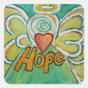 Hope Angel Inspirational Word Art Decal Stickers