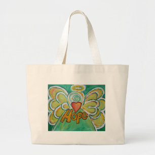 Hope Angel Word Art Tote Bag