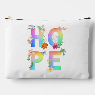Hope Artistic Positive Motivational Inspirational Accessory Pouch