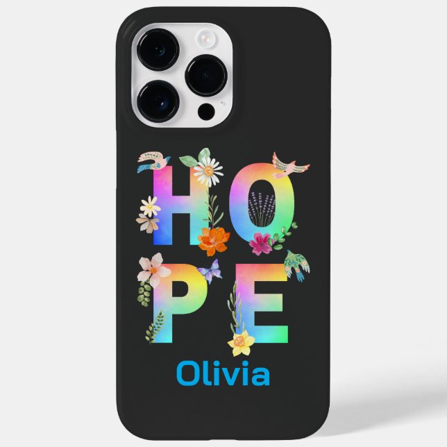 Hope Artistic Positive Motivational Inspirational Case-Mate iPhone Case (Back)