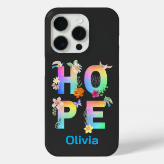 Hope Artistic Positive Motivational Inspirational iPhone 15 Pro Case