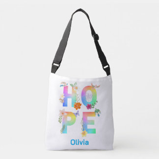 Hope Artistic Positive Motivational Inspirational Crossbody Bag